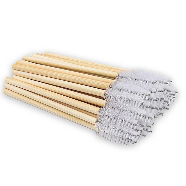 Mascara brush | Bamboo | white