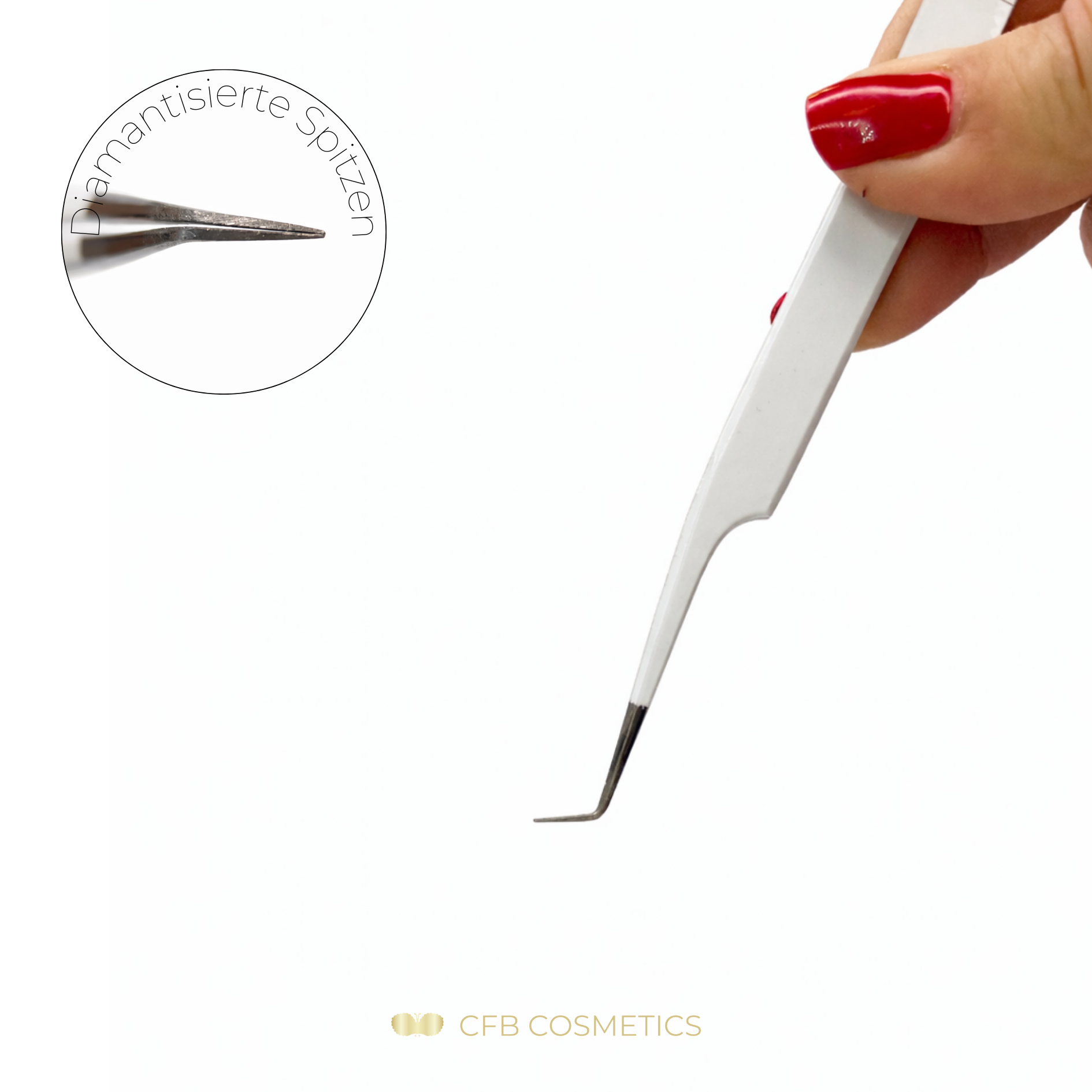 Luxury Diamond Tweezers No. 13 Volume Technique CFB Cosmetics®