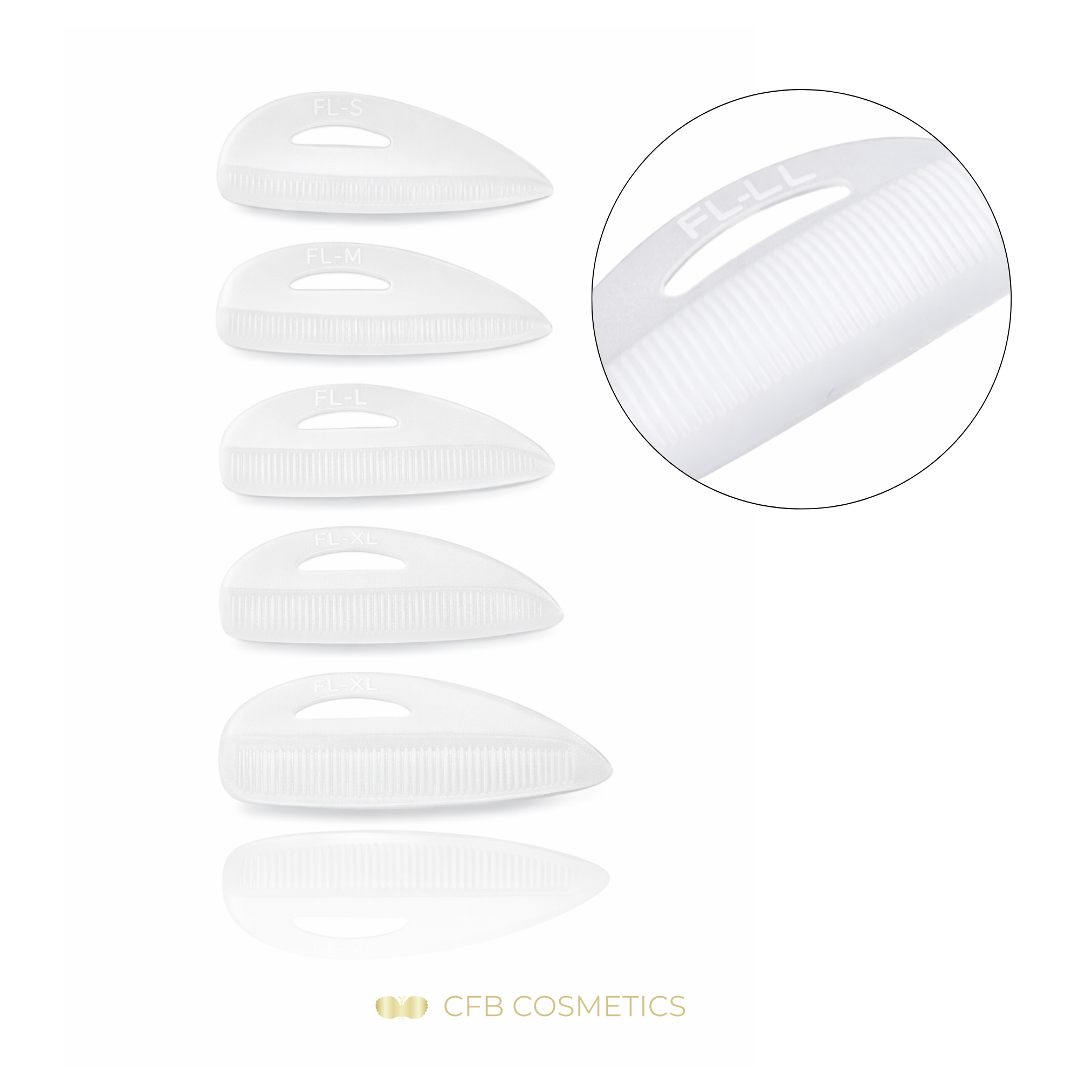 Silicone pads | with grooves | 5 pairs