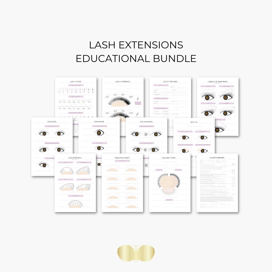 Learning and teaching package eyelash extensions | eyelash studio supplies | digital Learning and teaching package eyelash extensions | eyelash studio supplies | digital