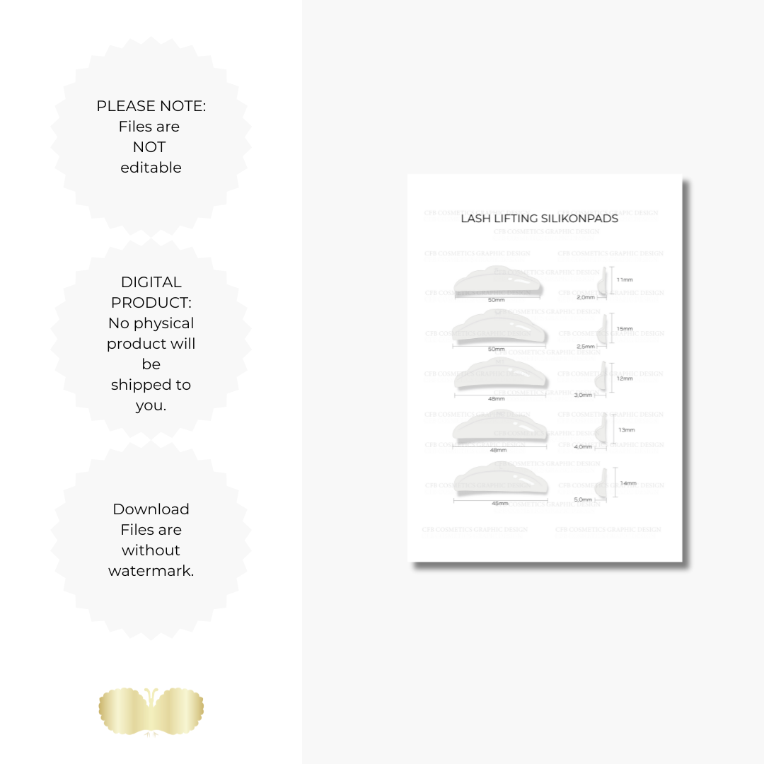 Lash Lifting Silikonpads | Wimpernstudiobedarf | Digital Lash Lifting Silikonpads | Wimpernstudiobedarf | Digital