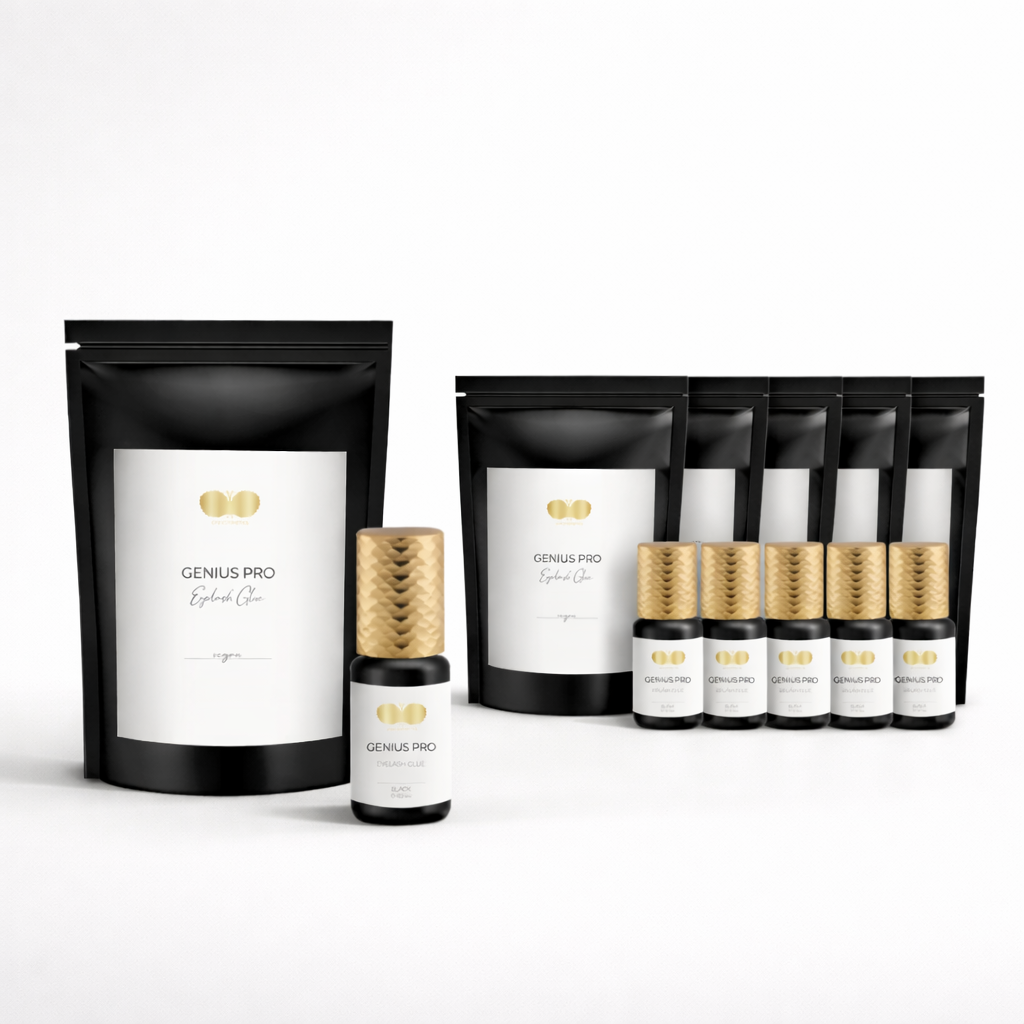 Eyelash glue set of 5 + 1 free | GENIUS PRO | black 