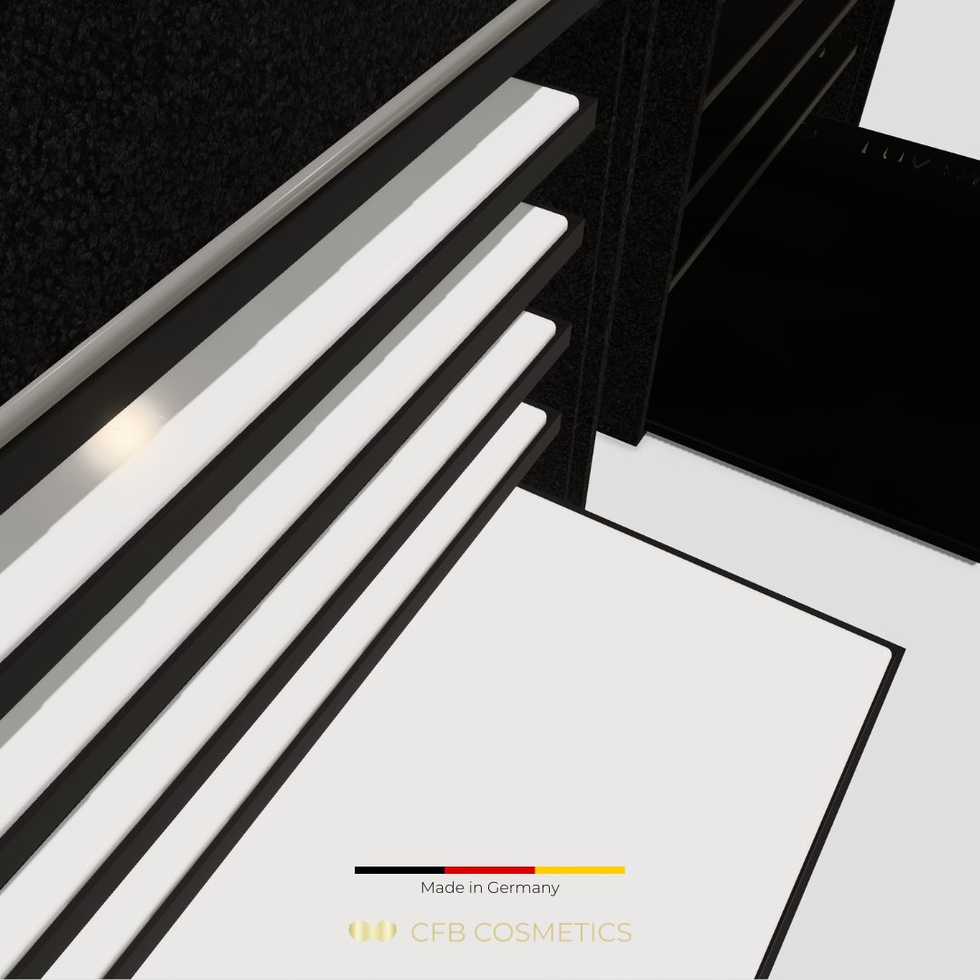 VUKI Lashbox mit 6 Fliesenhalter | inkl. 6 VUKI Fliesen
