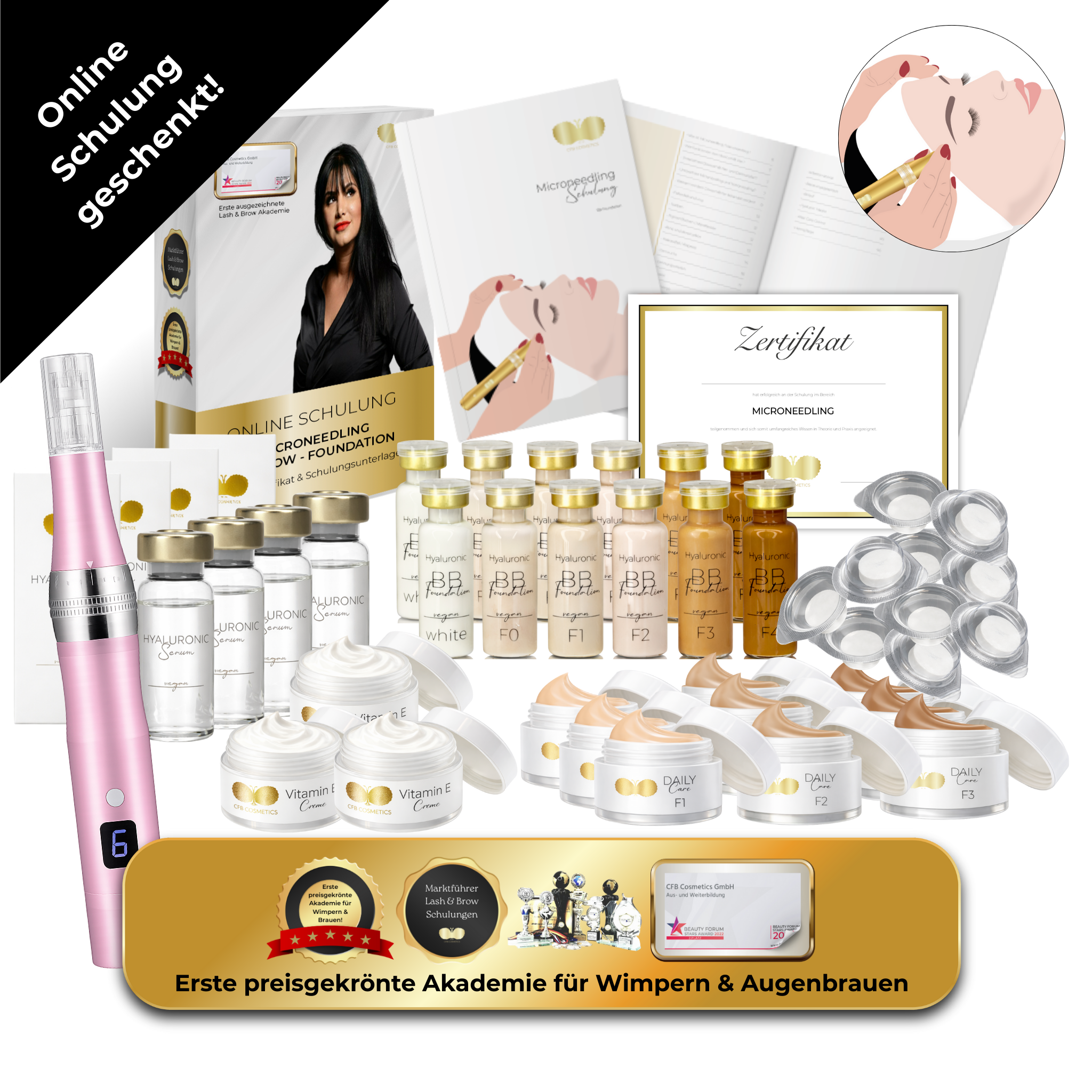 Microneedling BB Foundation Basic Set inkl. Online Schulung | CFB Cosmetics®