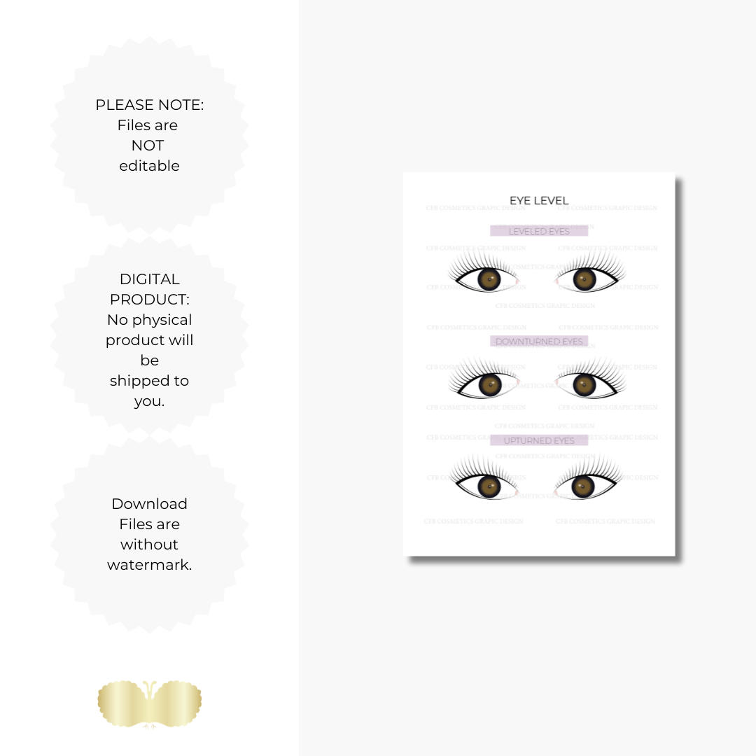 Augenformen Wimpernverlängerung | Wimpernstudiobedarf | Digital