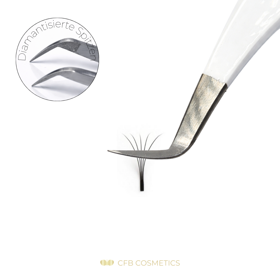 Diamant Pinzette No 8 Fine Wimpernverlängerung Volumentechnik CFB Cosmetics®