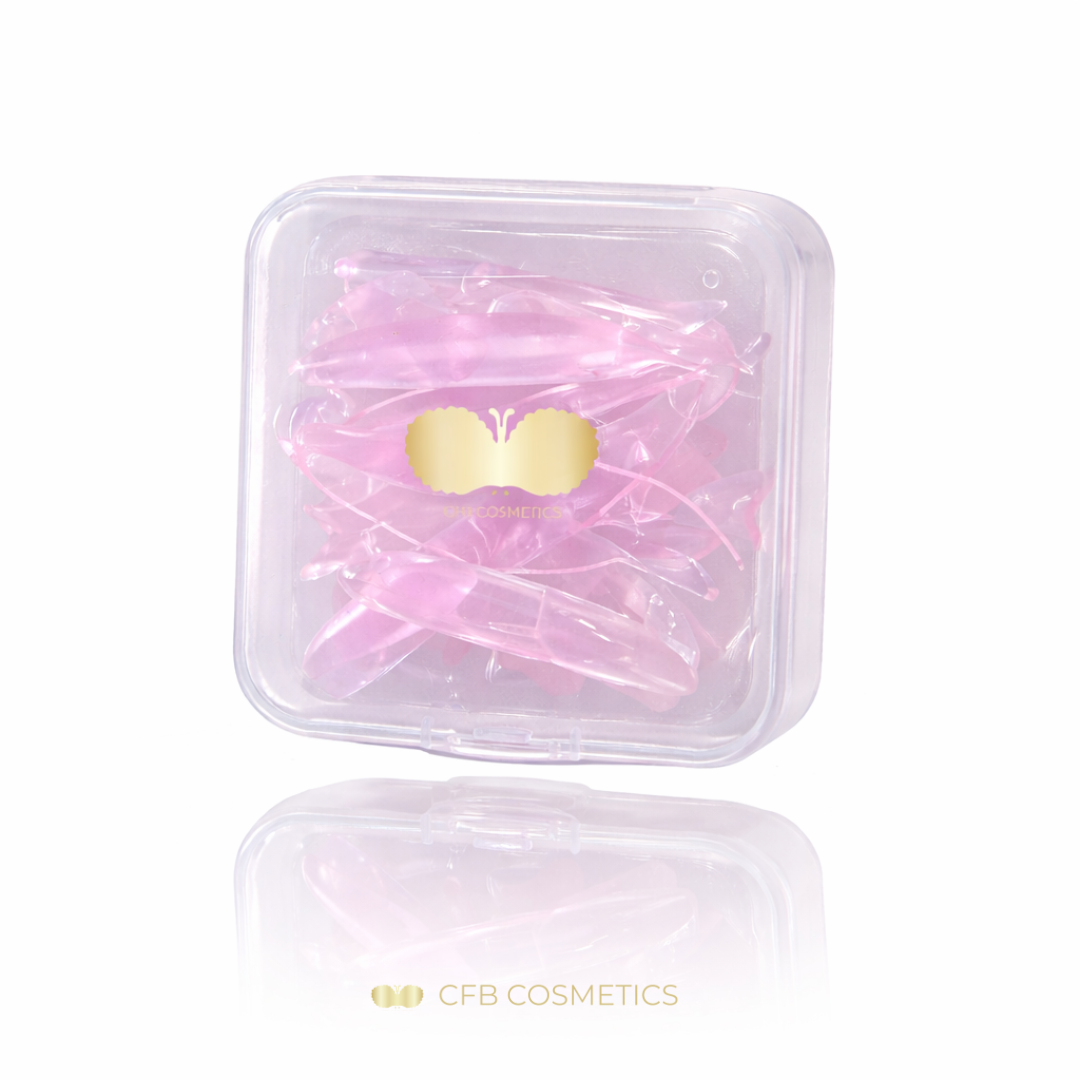 Lifting silicone pads | fish motif | pink | self-adhesive