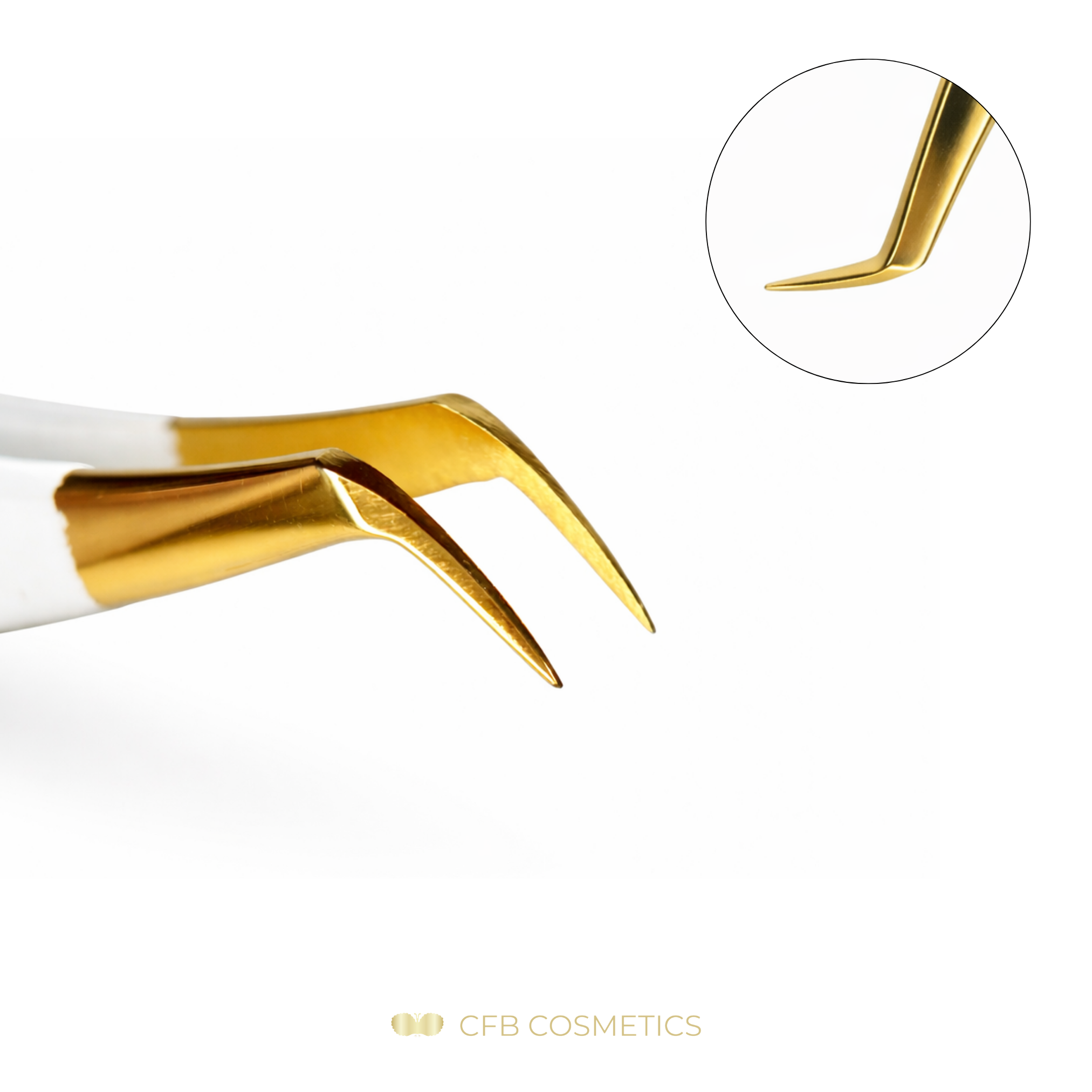 Luxury Tweezers No 8 F 75° 10 mm for volume technique CFB Cosmetics®