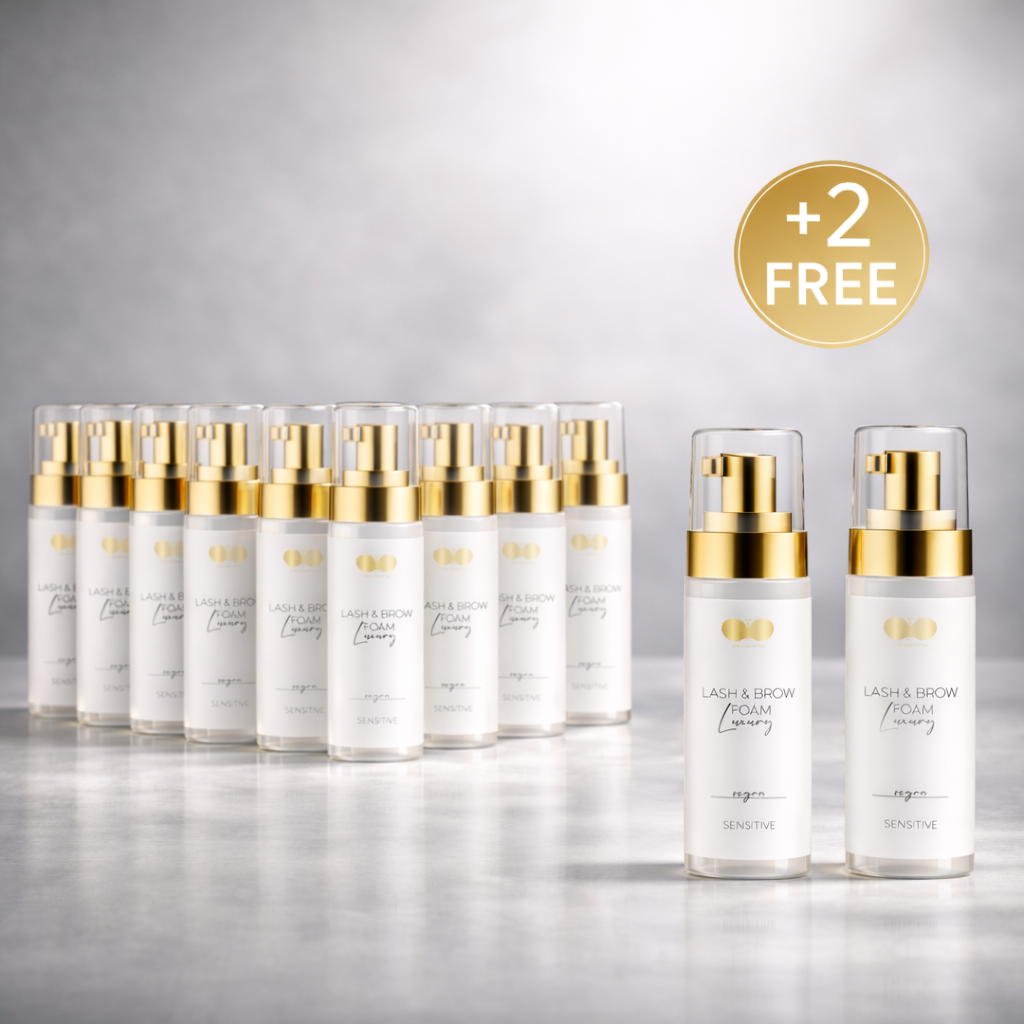 Wimpernshampoo 10er Set + 2 gratis | Lash & Brow Foam 60 ml