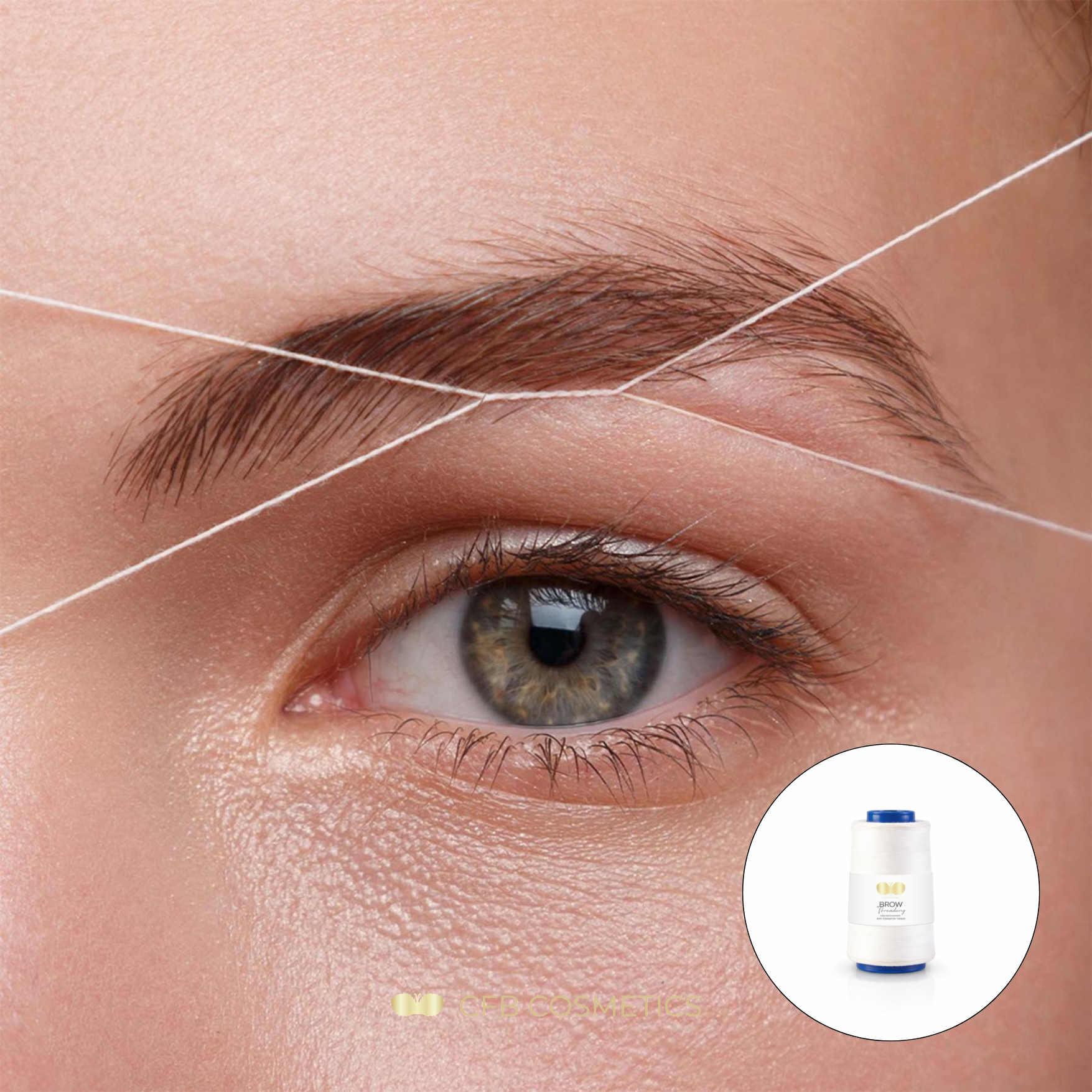 Faden Haarentfernung Augenbrauen | Fadentechnik | CFB Cosmetics®