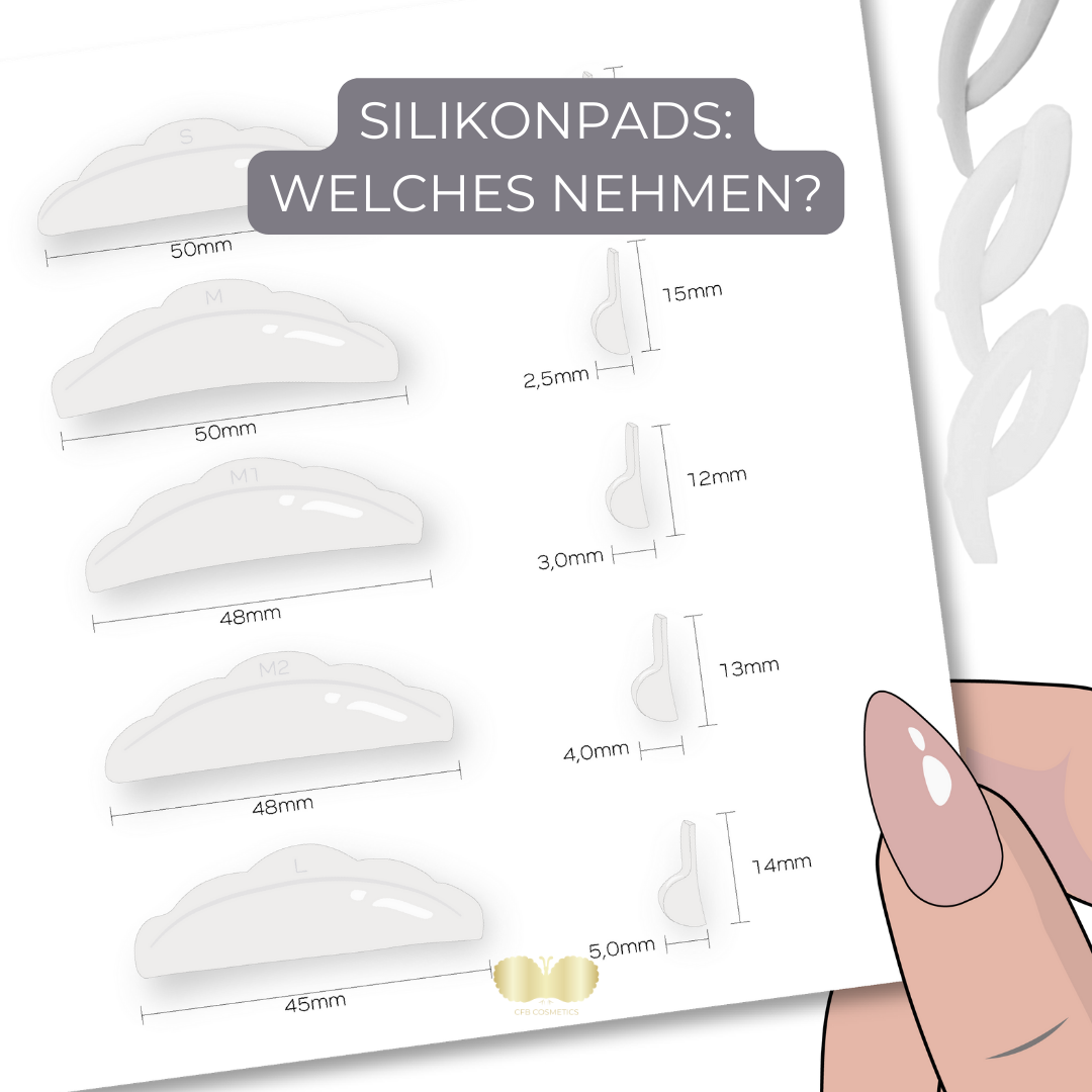 Silicone pads for lash lifting / lamination in comparison