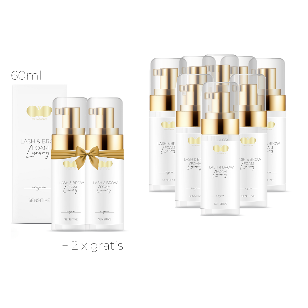 Eyelash shampoo set of 10 + 2 free | Lash & Brow Foam 60 ml Eyelash shampoo set of 10 + 2 free | Lash & Brow Foam 60 ml