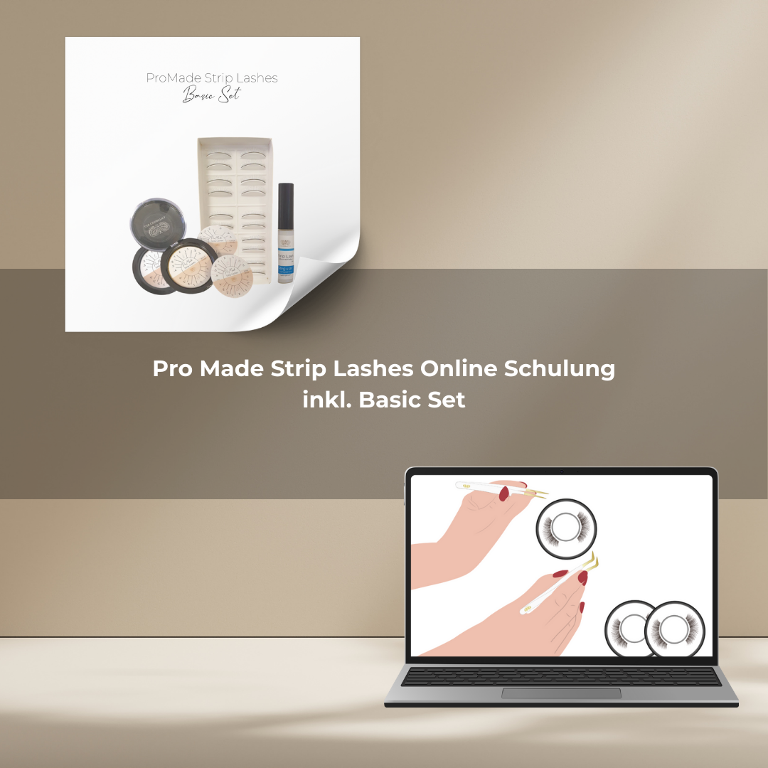 Pro Made Strip Lashes | incl. Starter Set | Online Training