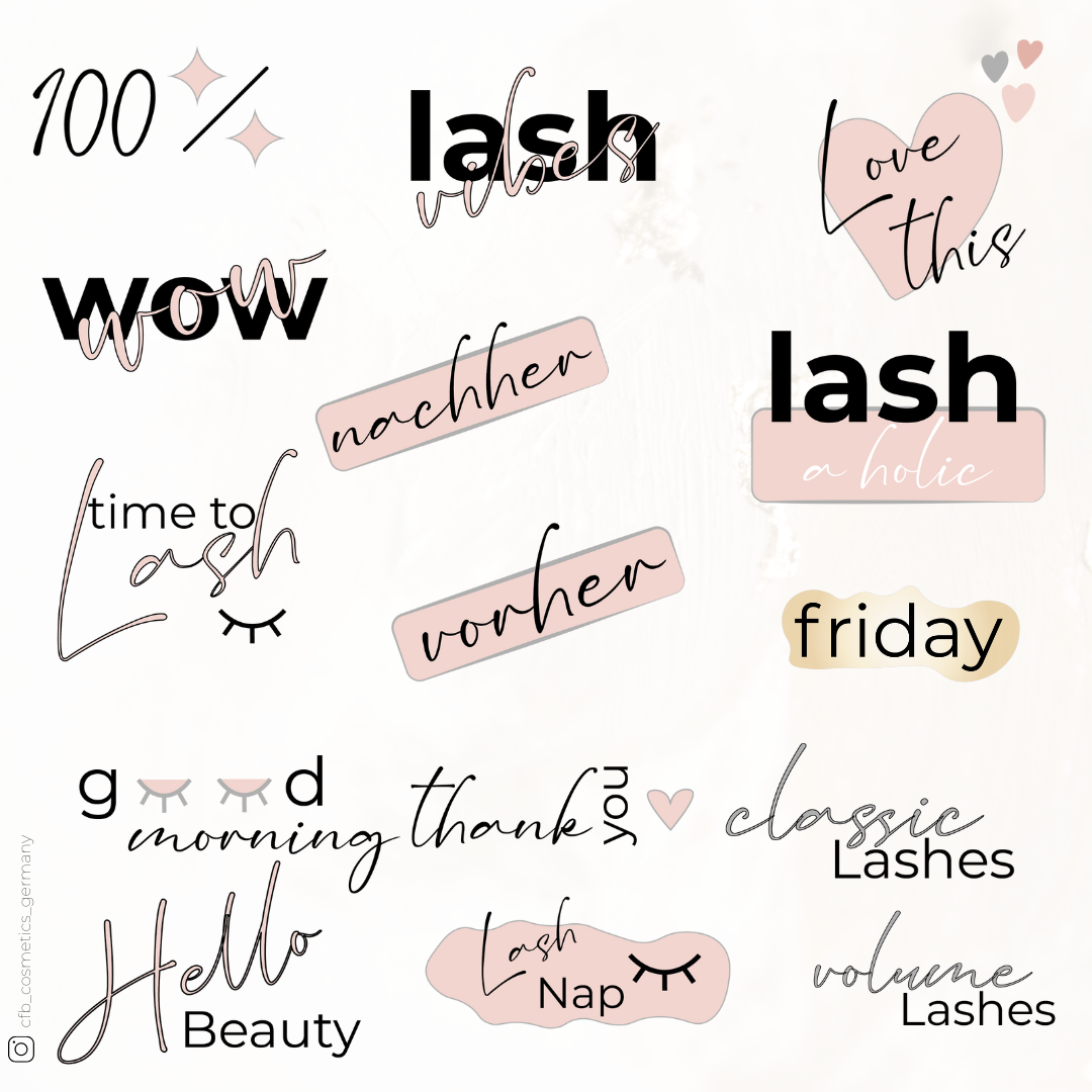 Instagram Story Sticker | Lashes & Brows Instagram Story Sticker | Lashes & Brows