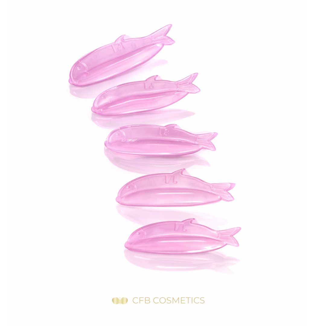 Lifting Silikonpads | Fisch-Motiv | pink | selbstklebend