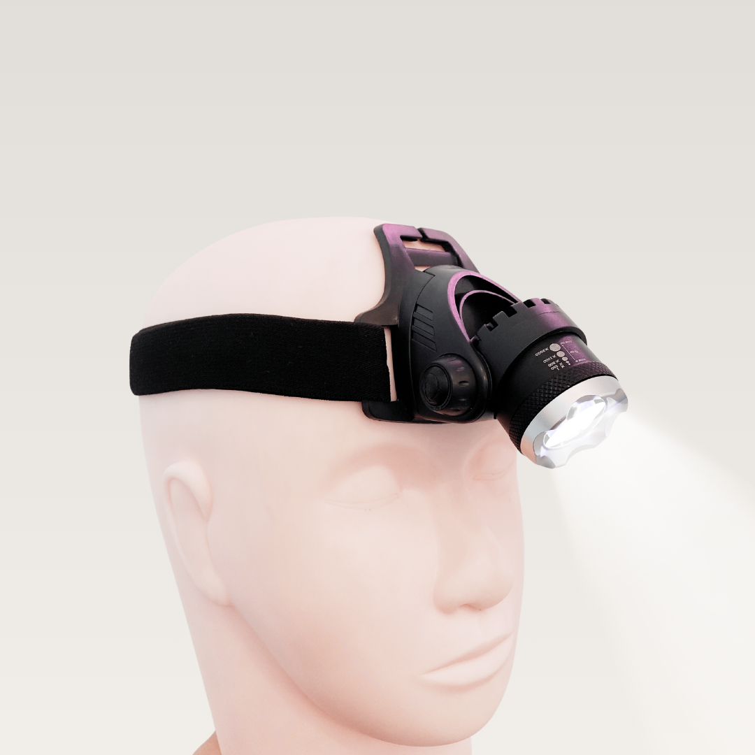 UV LED Kopflampe mit weißem Licht UV LED Kopflampe mit weißem Licht