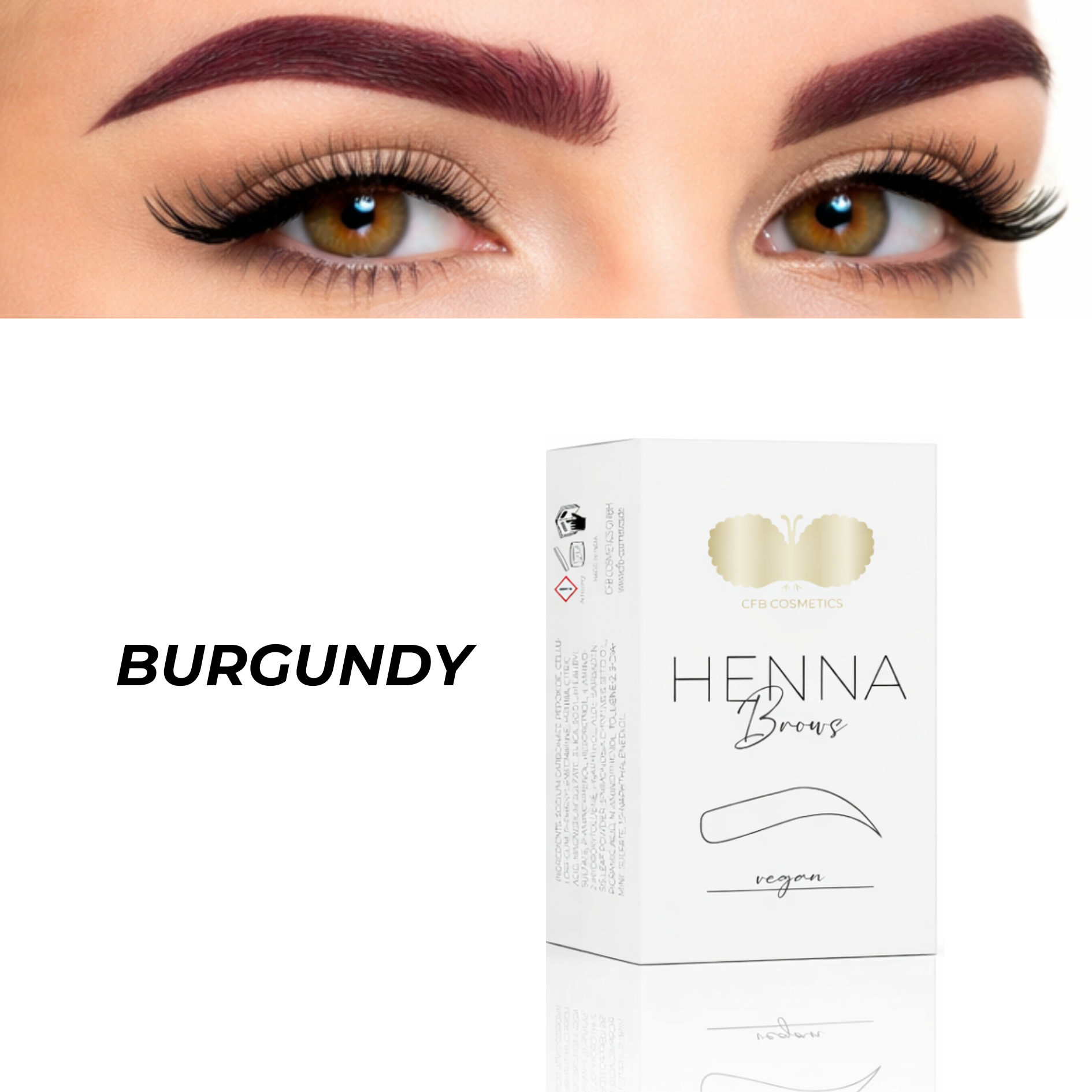 Henna Brows Burgundy | Brow Henna | CFB Cosmetics®