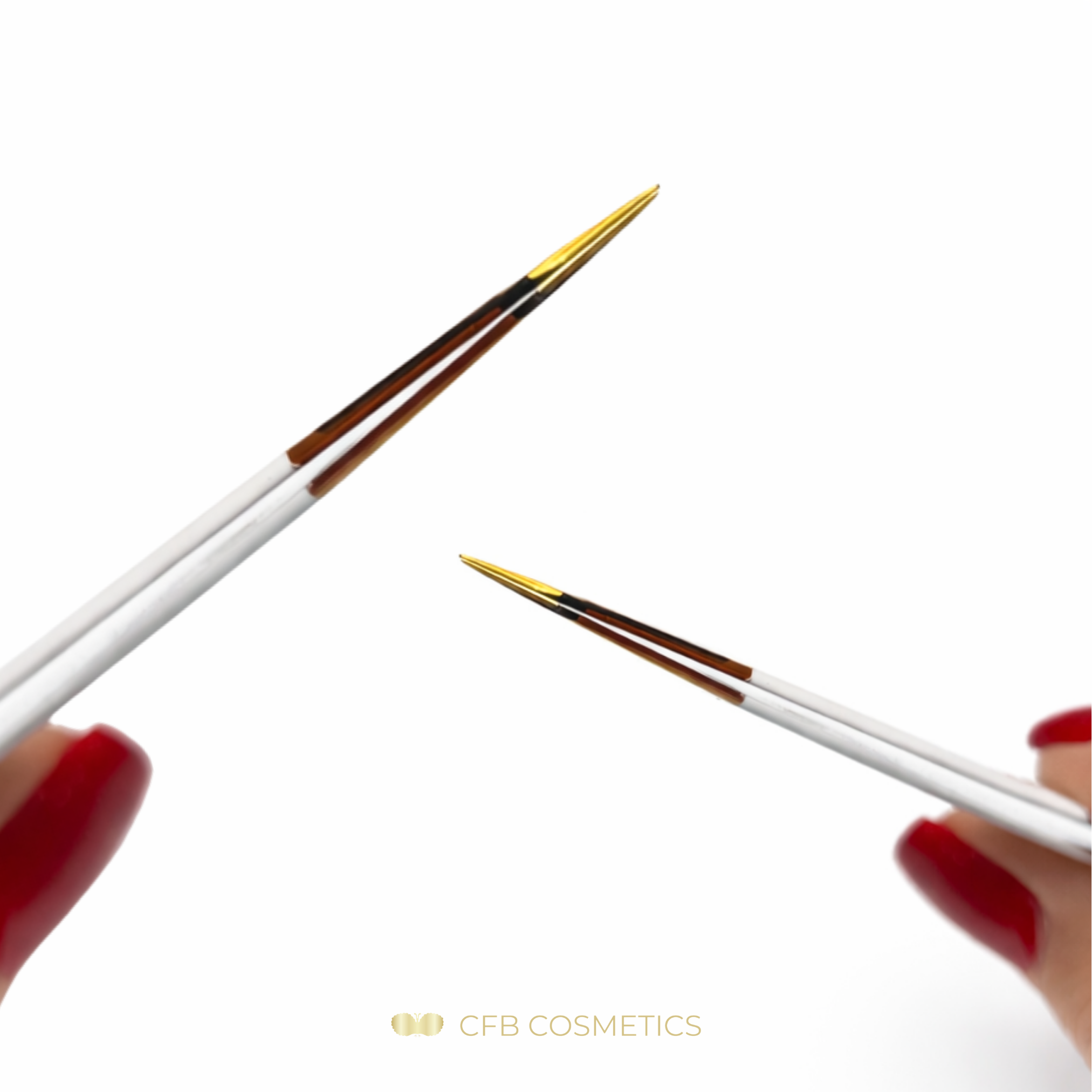 Luxury Tweezers No 12 45° 10 mm for volume technique and separation CFB Cosmetics®