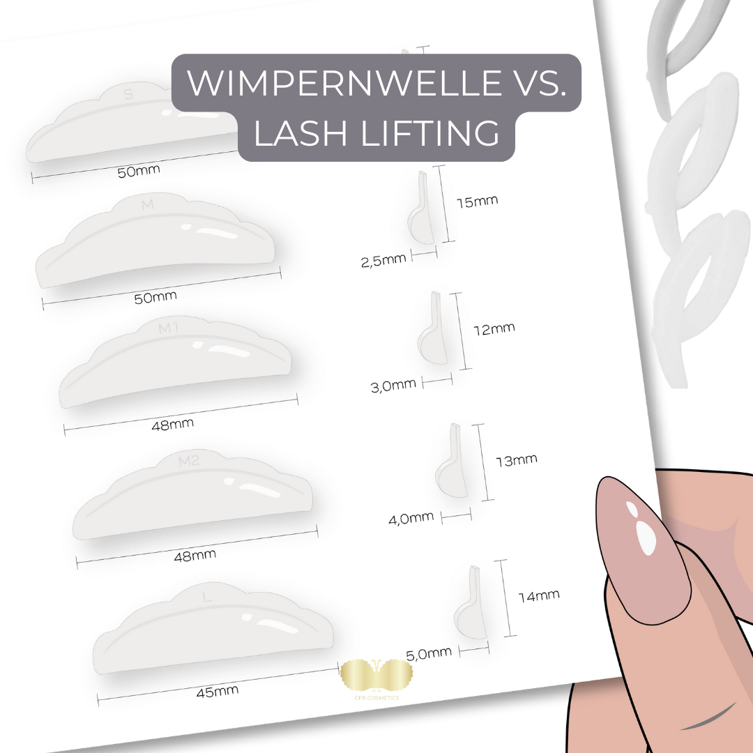 Difference between eyelash curling and lash lifting