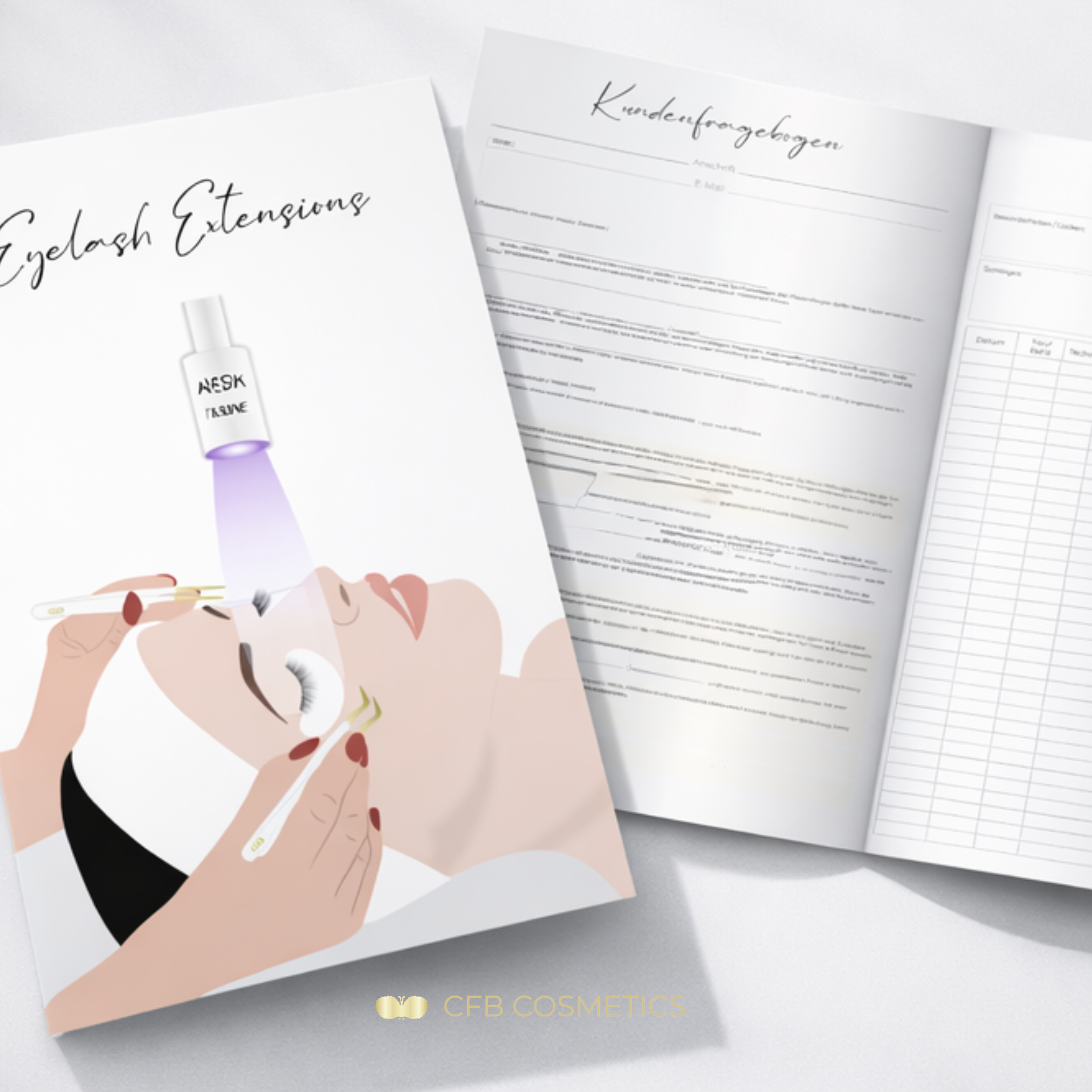 Customer questionnaire | eyelash extensions incl. index card | 25 pieces