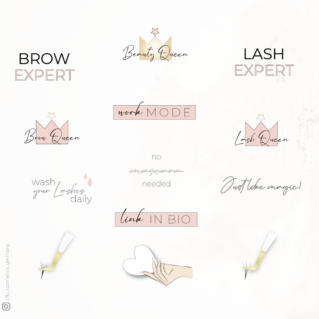 Instagram Story Sticker | Lashes & Brows Instagram Story Sticker | Lashes & Brows