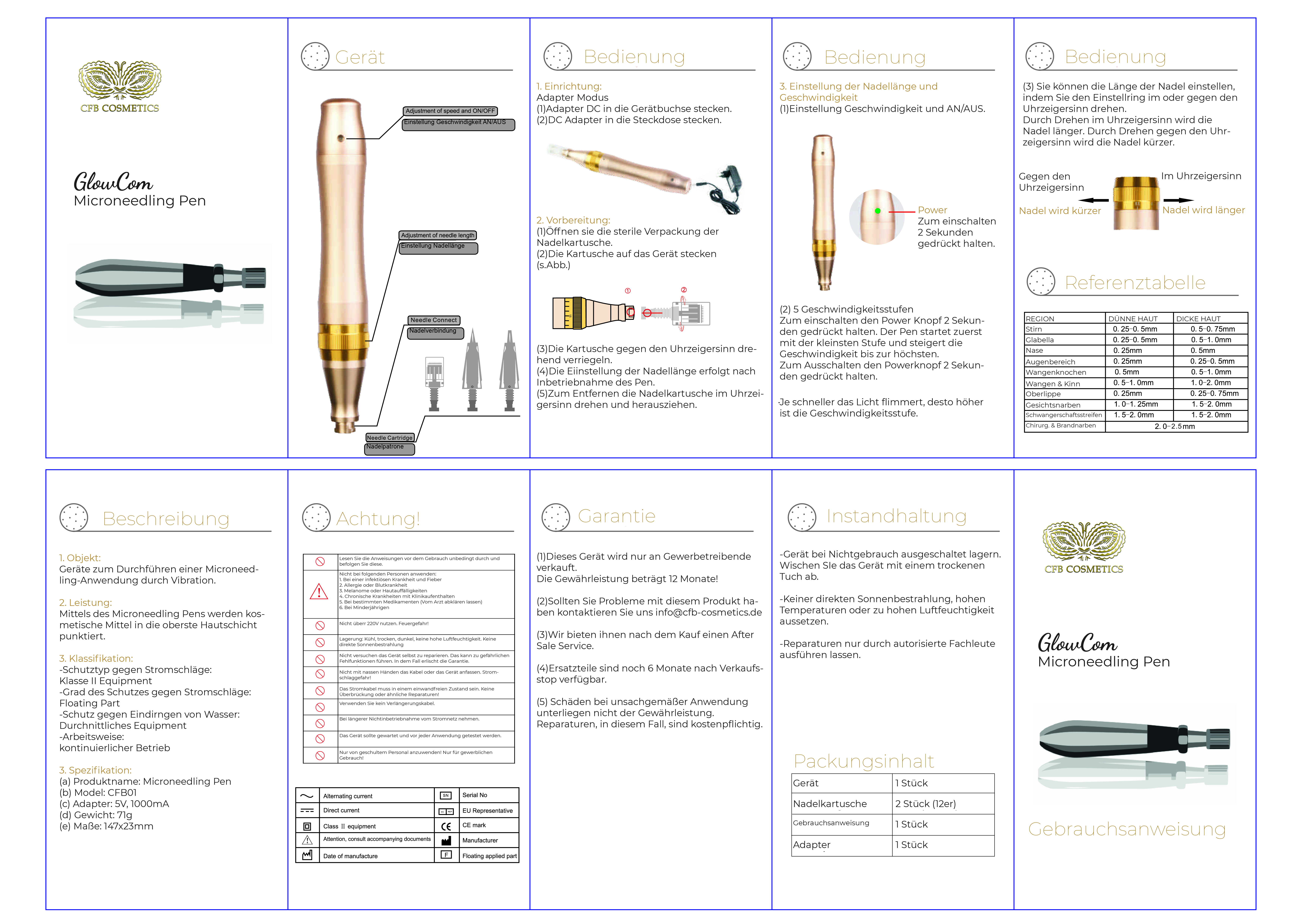 Needling & PMU Beauty Pen | inkl. 2x Nano Nadeln Needling & PMU Beauty Pen | inkl. 2x Nano Nadeln