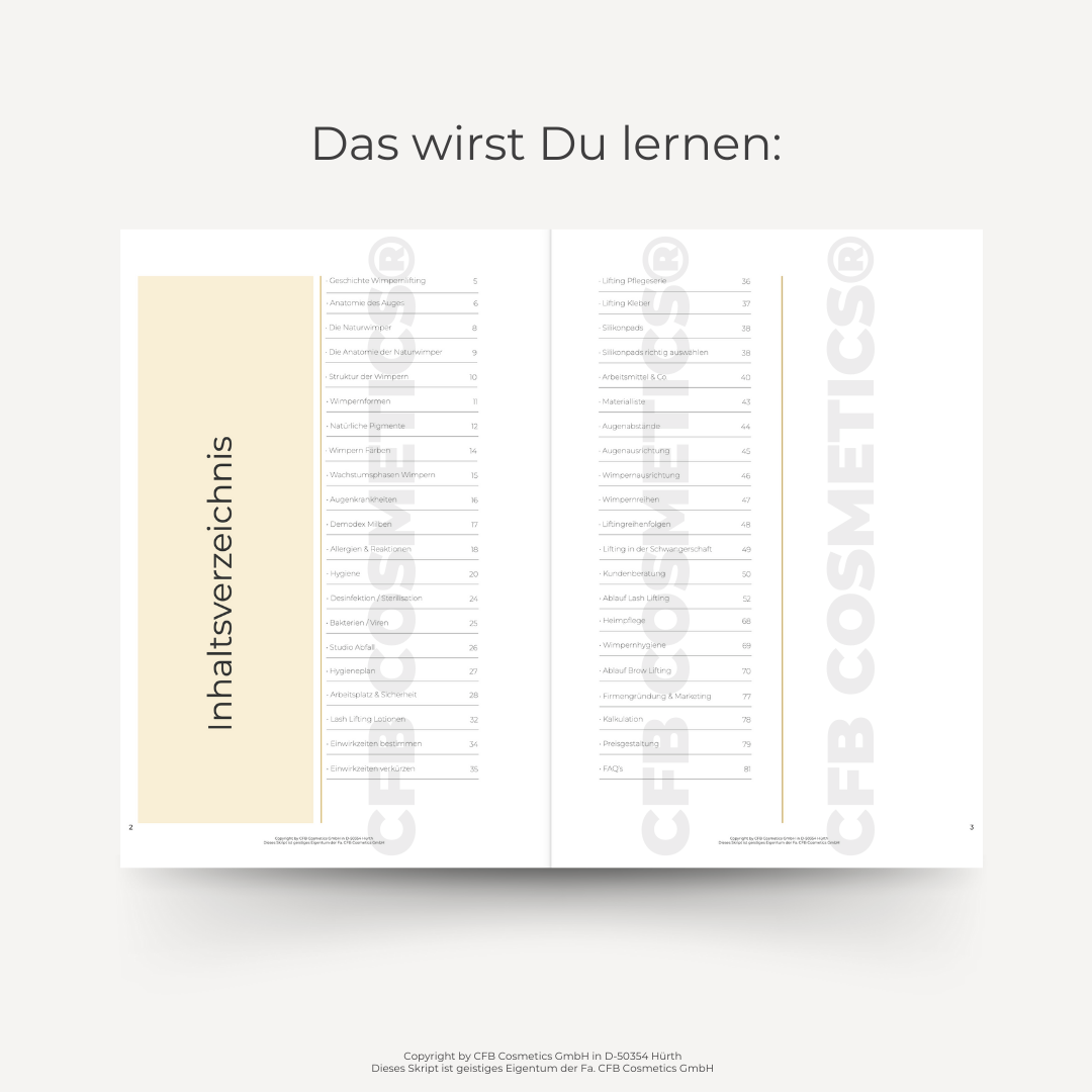 Lash & Brow Lifting Online Schulung mit Set Lash & Brow Lifting Online Schulung mit Set