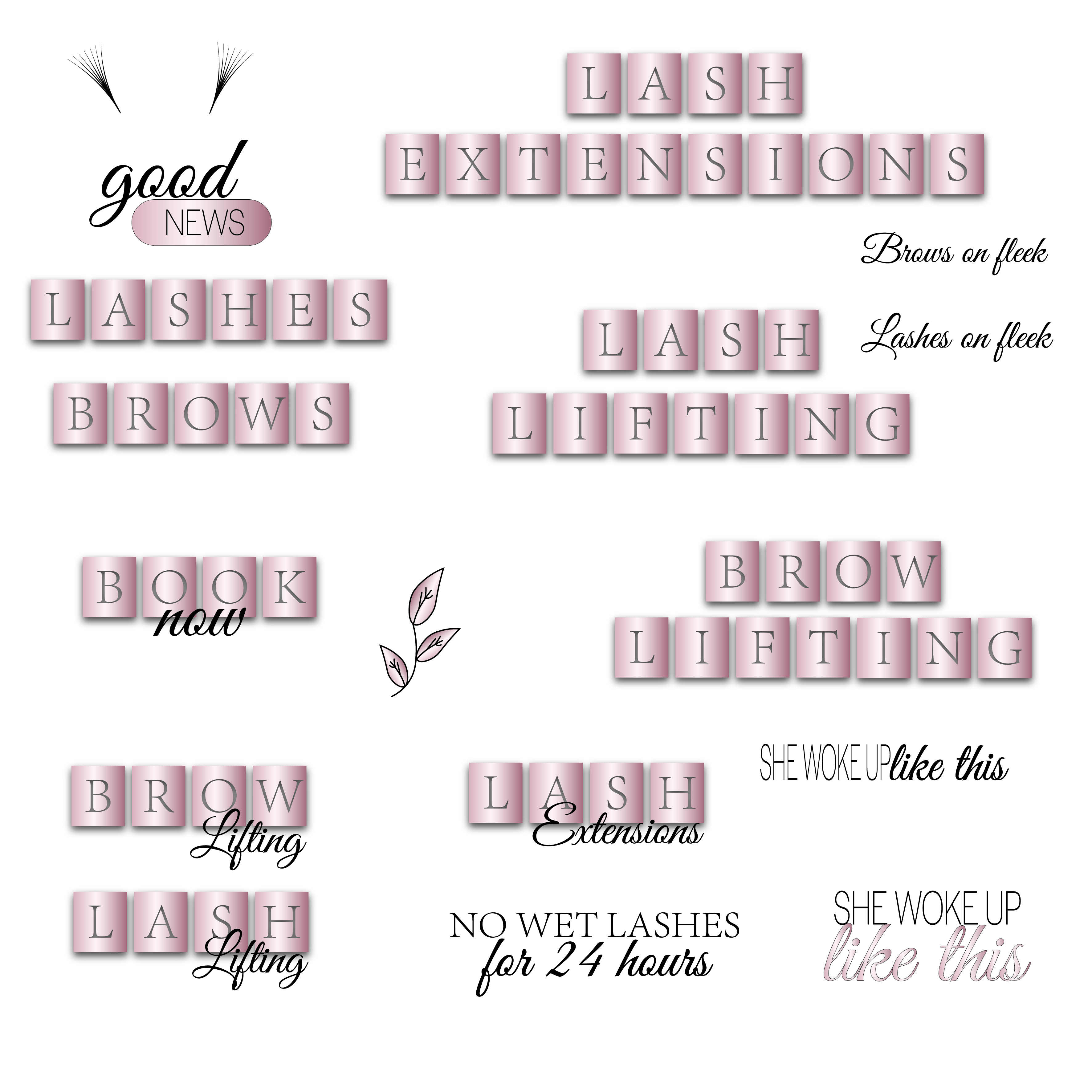 Instagram Story Sticker | Lashes & Brows Instagram Story Sticker | Lashes & Brows