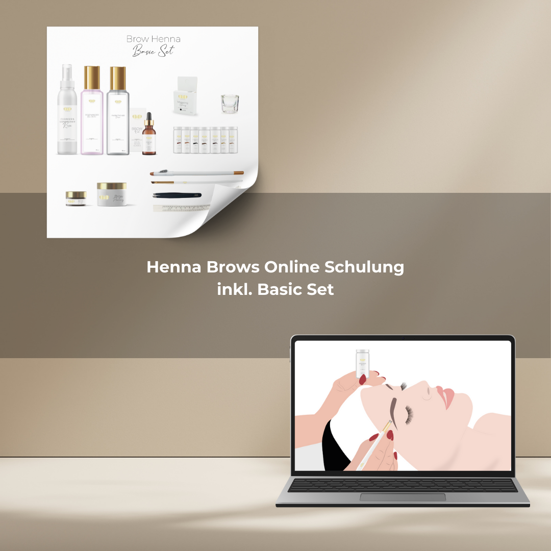 Henna Brows Online Schulung mit Set