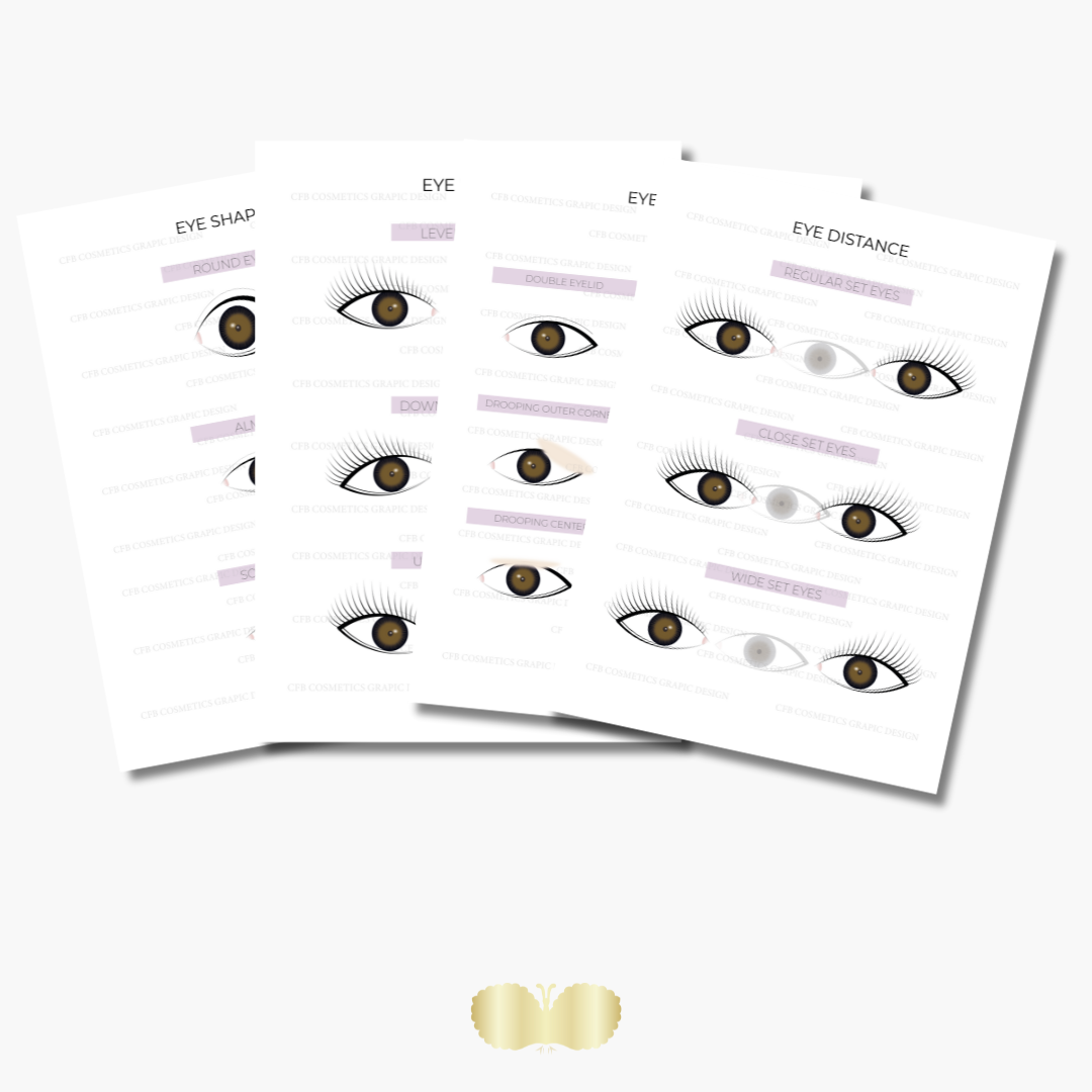 5eSXAZDsmtEt3K Augenformen Wimpernverlängerung | Wimpernstudiobedarf | Digital