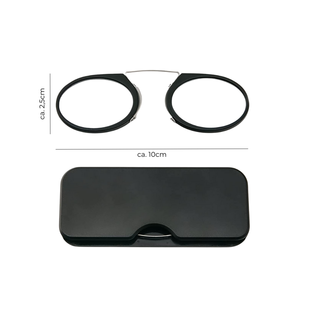 Magnifying glasses without temples with diopters