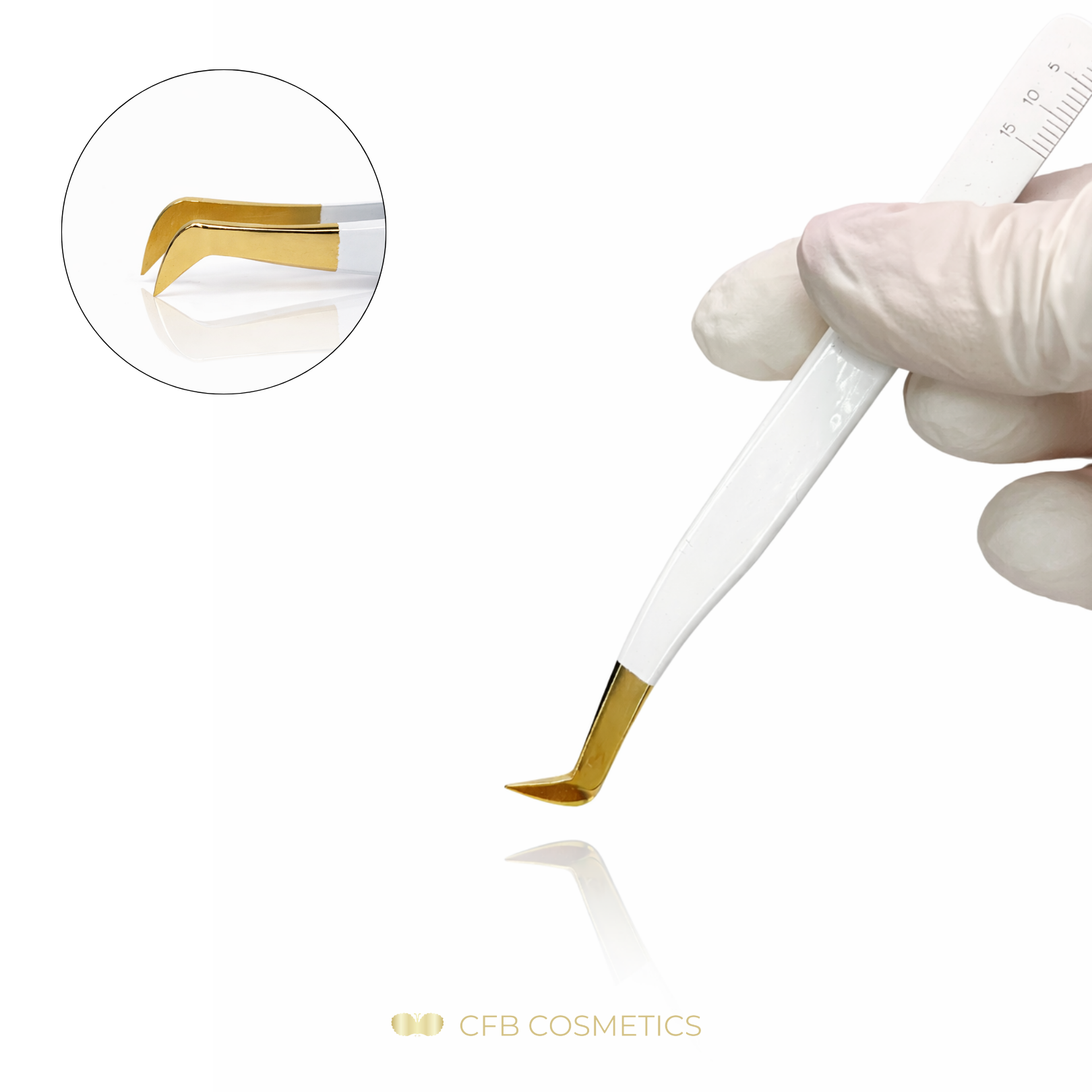Luxury Tweezers Bestseller No 8 for eyelash extensions CFB Cosmetics®