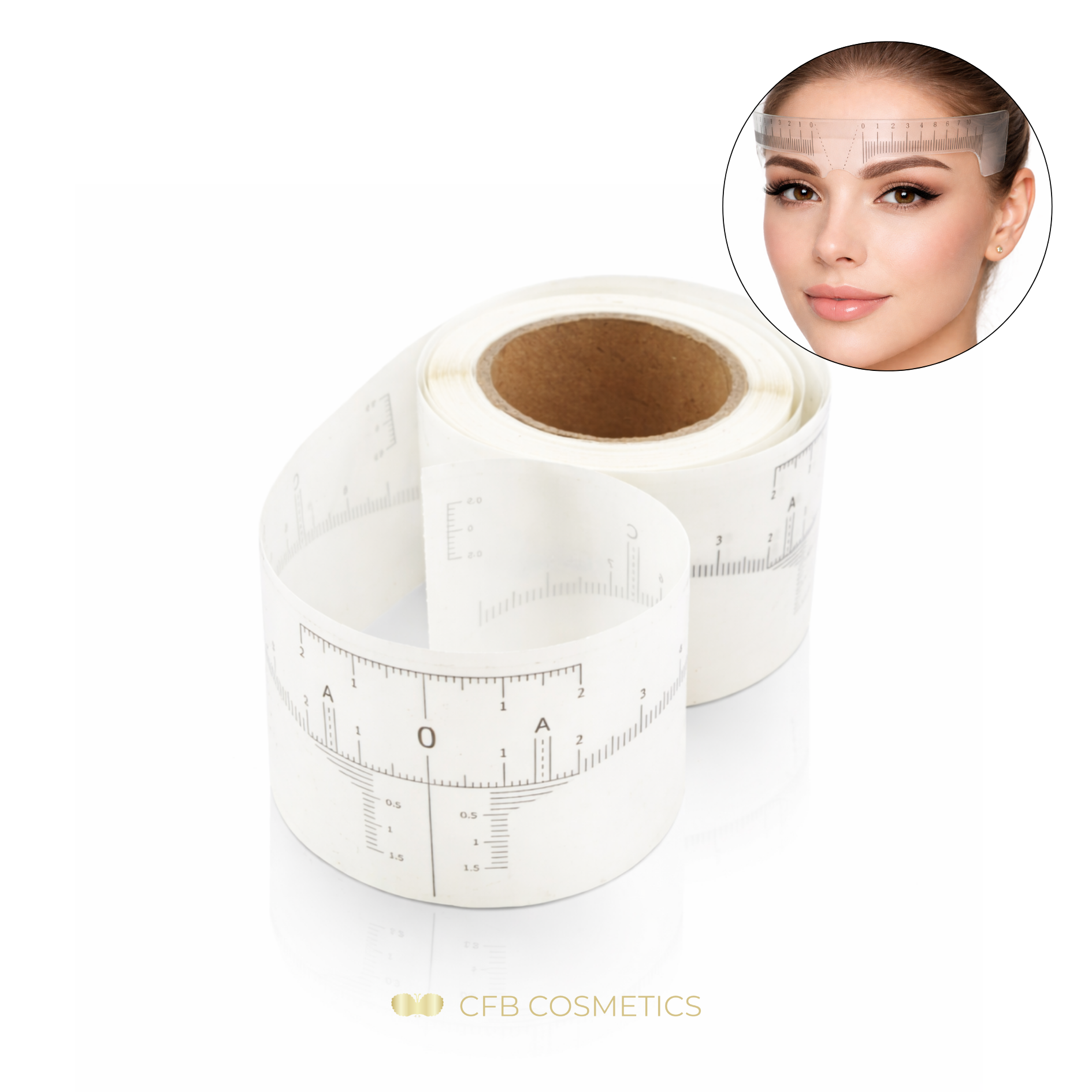 Augenbrauenmessband Brow Mapping Rolle mit 50 Stück CFB Cosmetics®