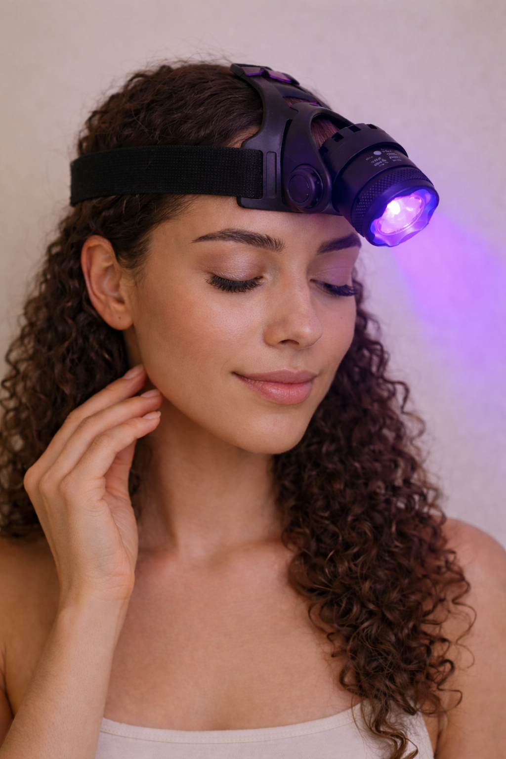 UV Wimpernverlängerung | Kopflampe | mit violettem UV LED Licht | BESTSELLER