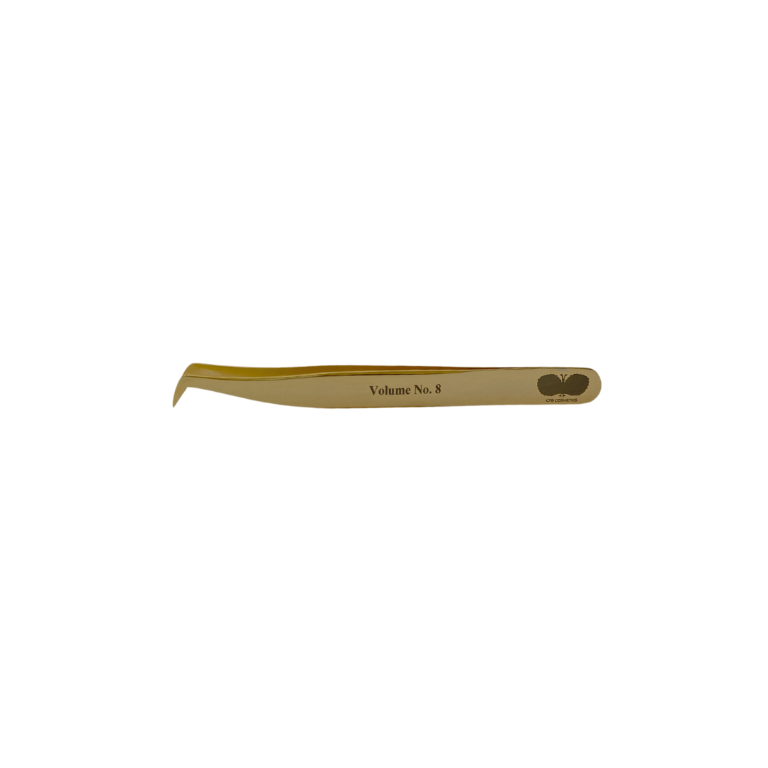 Tweezers | Gold Professional | No 8 | 75° | 6mm Tweezers | Gold Professional | No 8 | 75° | 6mm