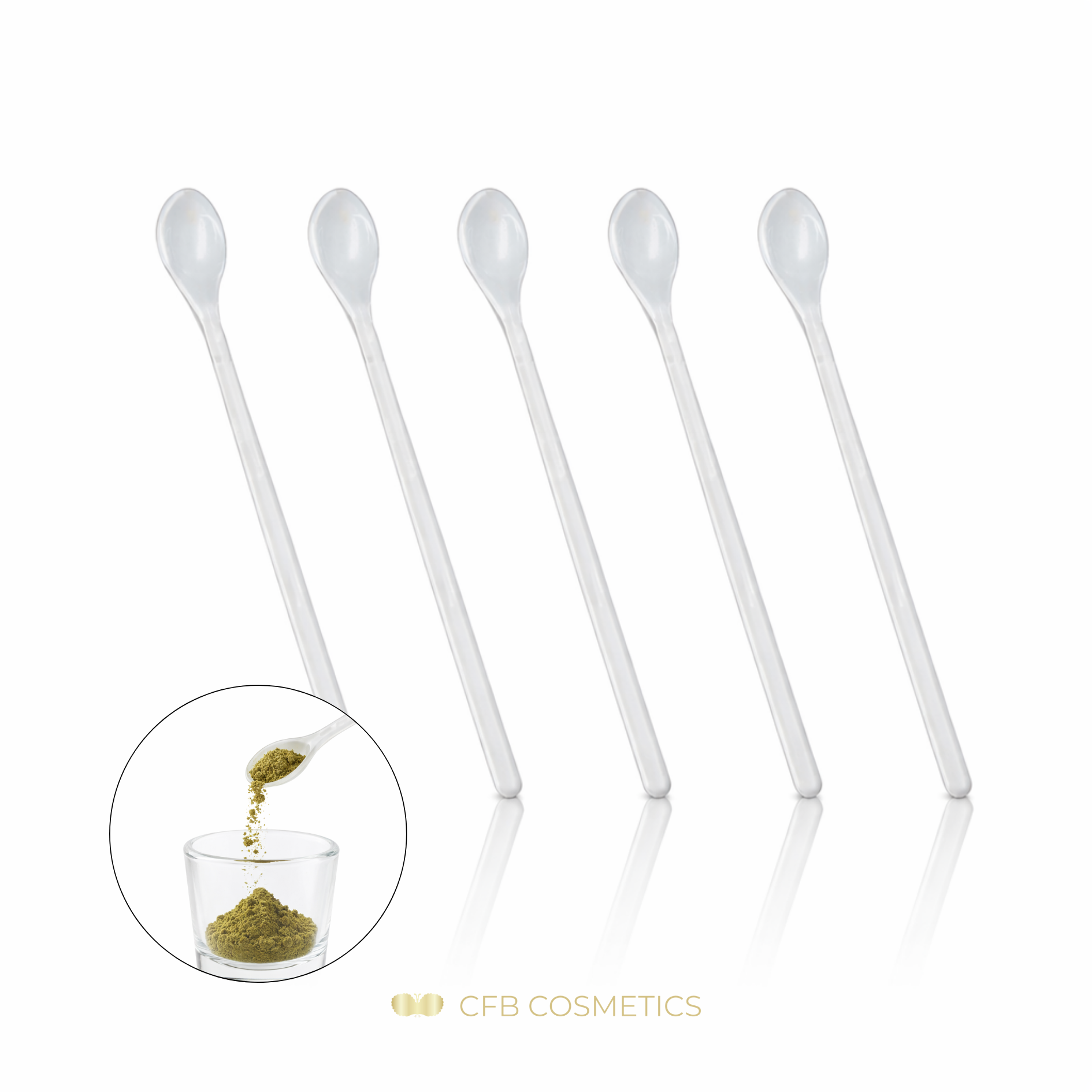 Farbmischlöffel für Henna | 5 Stück | BrowCom® | CFB Cosmetics®