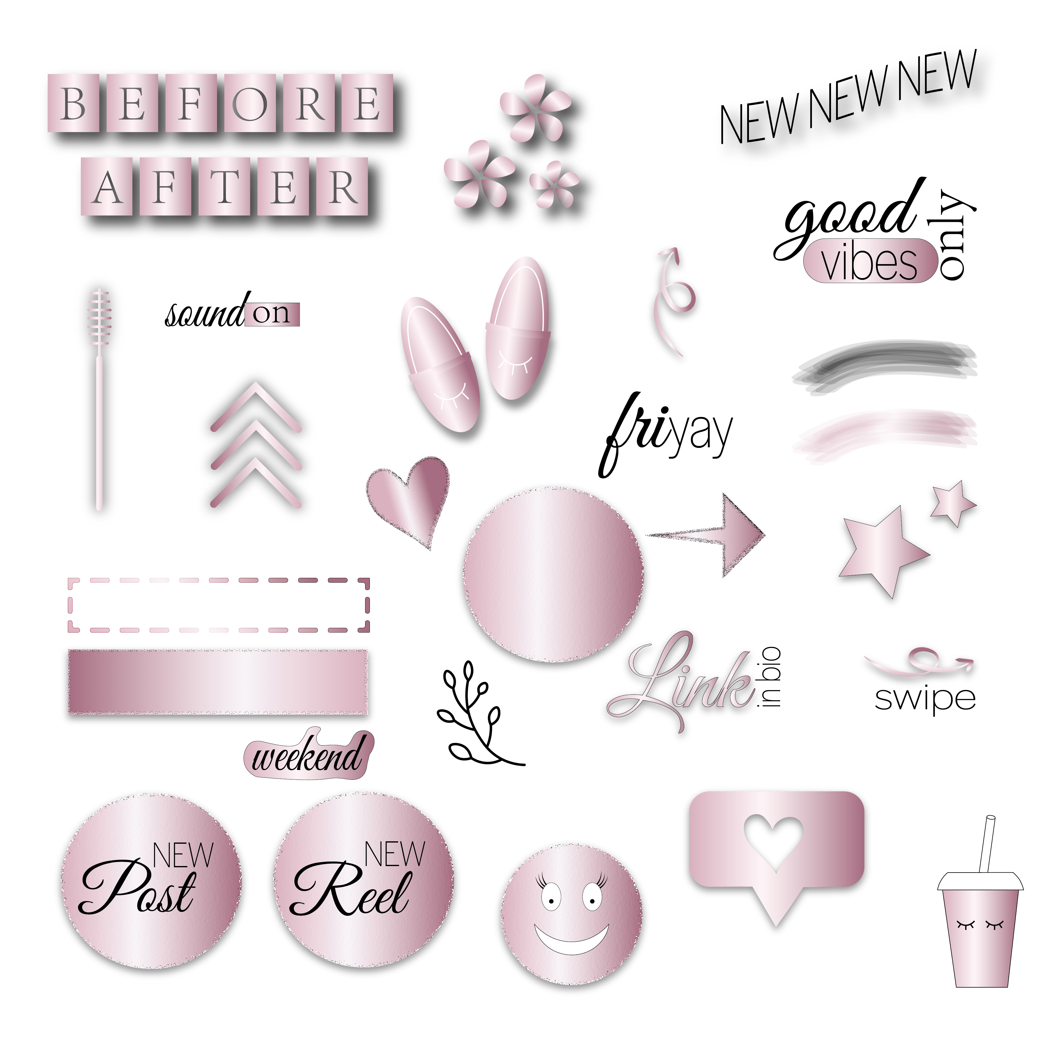 Instagram Story Sticker | Lashes & Brows Instagram Story Sticker | Lashes & Brows