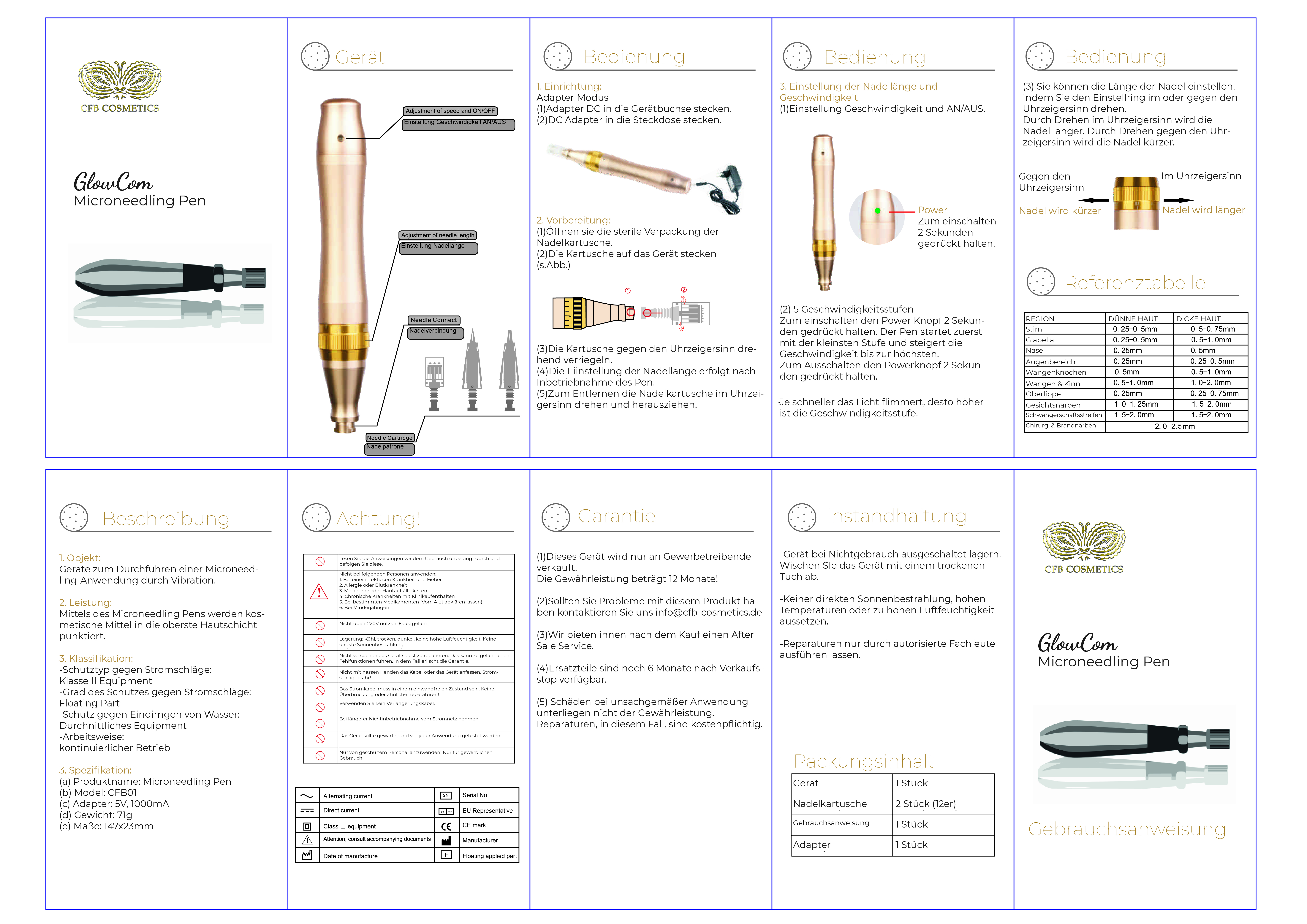 Needling & PMU Beauty Pen | inkl. 2x Nano Nadeln