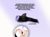 UV Wimpernverlängerung | Kopflampe | mit violettem UV LED Licht | BESTSELLER